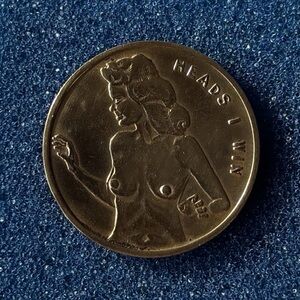 Vintage “Heads I Win, Tails You Lose” Novelty Token